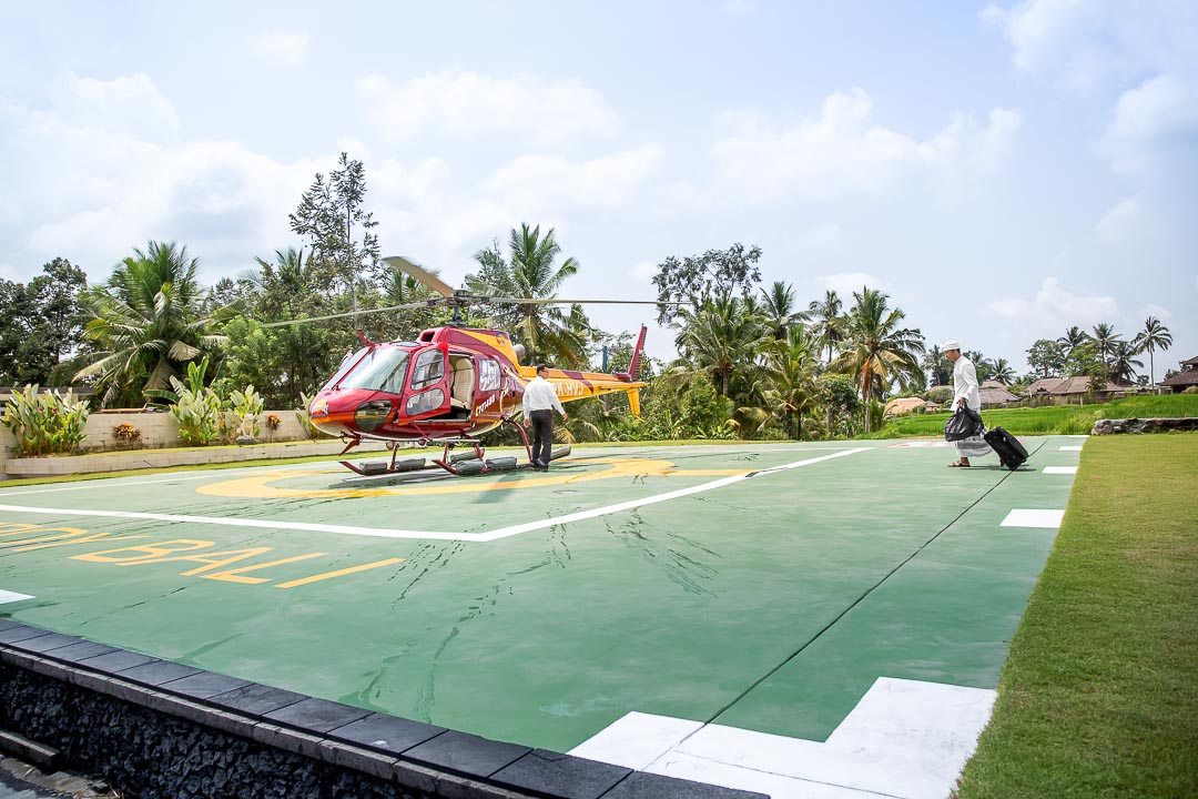 Viceroy Bali Ubud helikopter platform