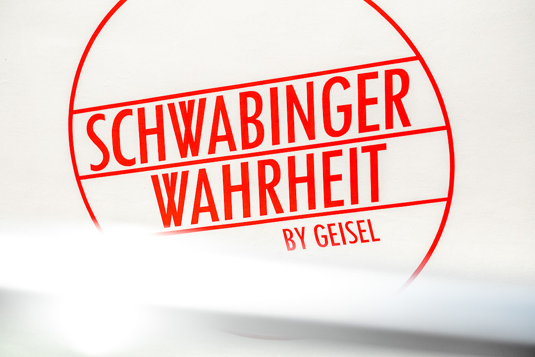 Schwabinger Wahrheit Munich by Geisel by Hungry for More. Logo.