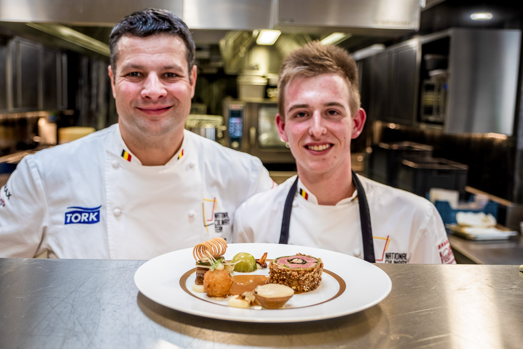 S.Pellegrino Young Chef by Hungry for More. Guus and his coach Jo Nelissen are proud of the dish.