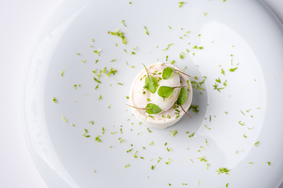 Alain Bianchin by Hungry for More. Top shot of the lemon dessert by chef Alain Bianchin.