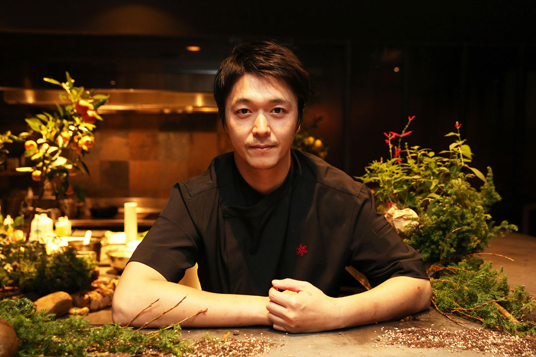 Chef's Invitation. Portrait picture of chef Hiroyasu.