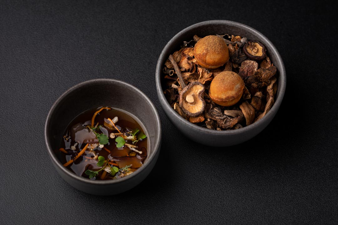 RIJKS by Hungry for More. Overal view of the oxtail-mushroom dish.