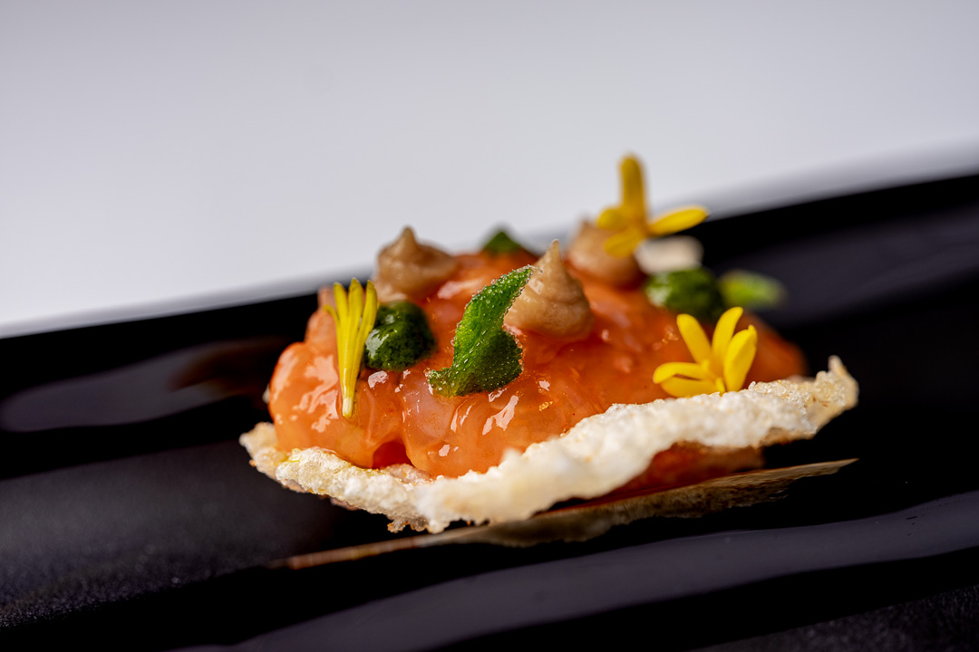 Paco Roncero by Hungry for More. Details of the canapé by chef Paco Roncero.