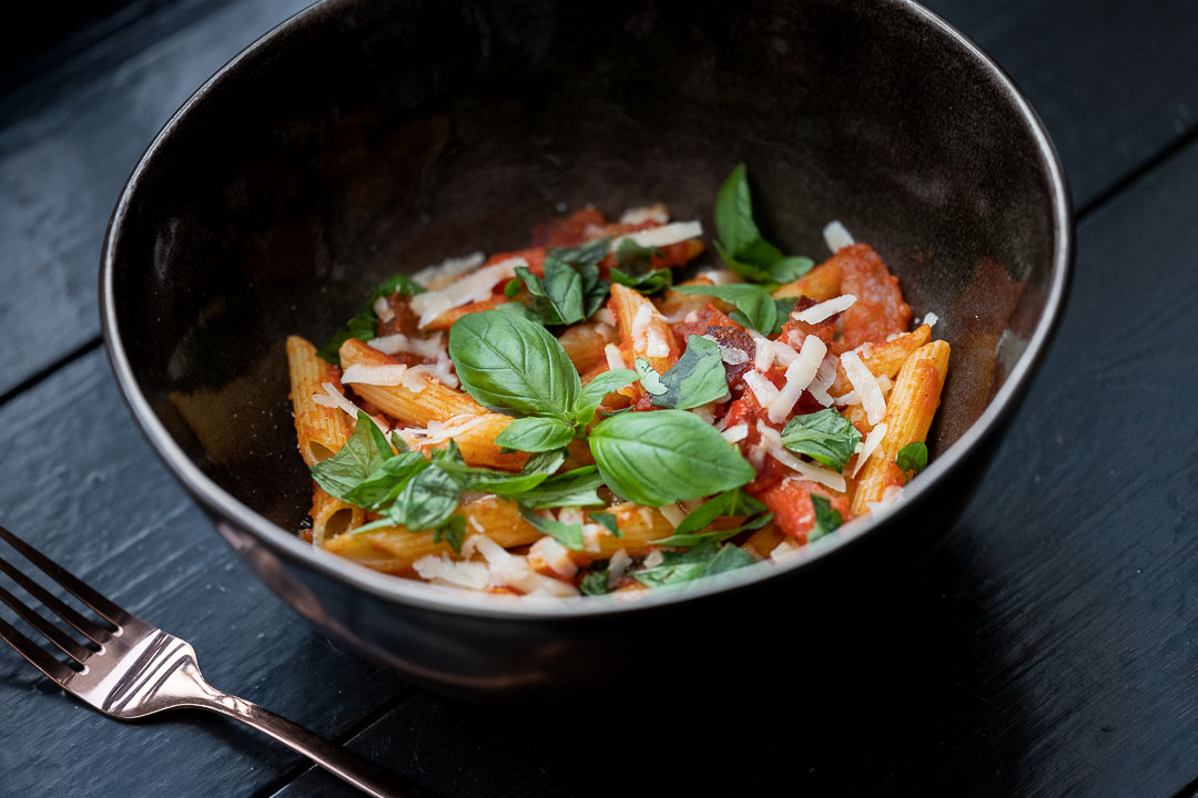 Enit By Hungry For More - Pasta Penne all’ Amatriciana